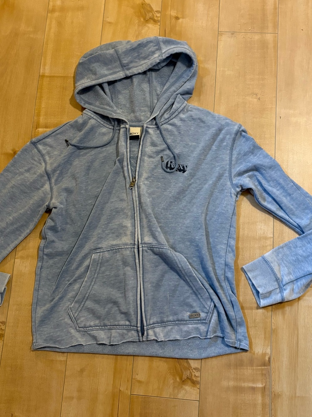 Roxy Powder Blue Drawstring Hoodie